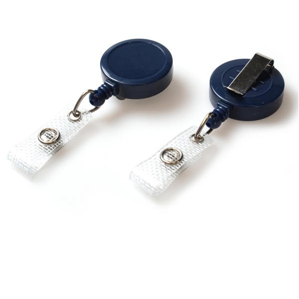 Bild von Blaue Ausweishalter-Rolle mit Gürtelclip und Band. 60270196