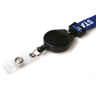 Bild von Schwarzer Badge-Reel für Lanyard mit Band. 60270209