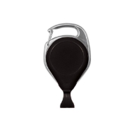 Bild von Schwarzer Karabinerhaken No-Twist ID-Ausweishalter mit Kartenclip. 60270142U