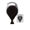 Bild von Black carabiner No-Twist ID badge reel with belt clip and card clip. 60270142 (DE,SE,NO,FI,RO,PL)