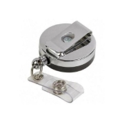 Bild von Schwarzer ID-Badge-Reel mit Gürtelclip und Bandclip. 60270145