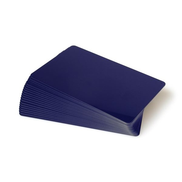 Bild von Leere dunkelblaue Karten – CR80 (BLAUER KERN). 70102137