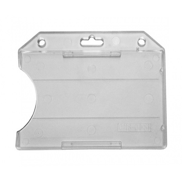 Bild von Cardholder/carrying badge face open plastic frosted (horizontal/landscape). 60270112vud (DE,SE,NO,FI,RO,PL)