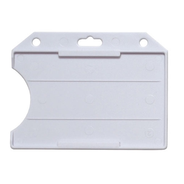 Bild von Cardholder/carrying badge face open plastic white (horizontal/landscape). 60270111vud (DE,SE,NO,FI,RO,PL)