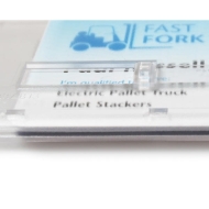 Bild von Cardholder / carrying case rigid plastic Double Slider Bar with lock clear (horizontal / landscape) for 2 cards. 60270270 (DE,SE,NO,FI,RO,PL)