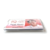 Bild von Cardholder / carrying case rigid plastic Double Slider Bar with lock clear (horizontal / landscape) for 2 cards. 60270270 (DE,SE,NO,FI,RO,PL)