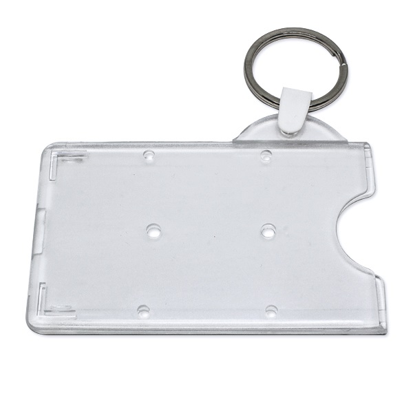 Bild von Card holder / carrying case rigid plastic with key ring attachment (horizontal / landscape). 60270228 (DE,SE,NO,FI,RO,PL)