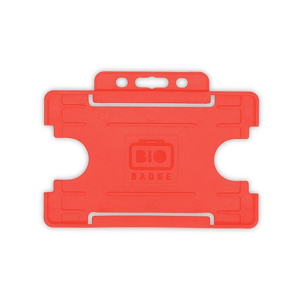 Bild von Bio badge Cardholder/carrying face open plastic red (horizontal/landscape). 60270455 (DE,SE,NO,FI,RO,PL)