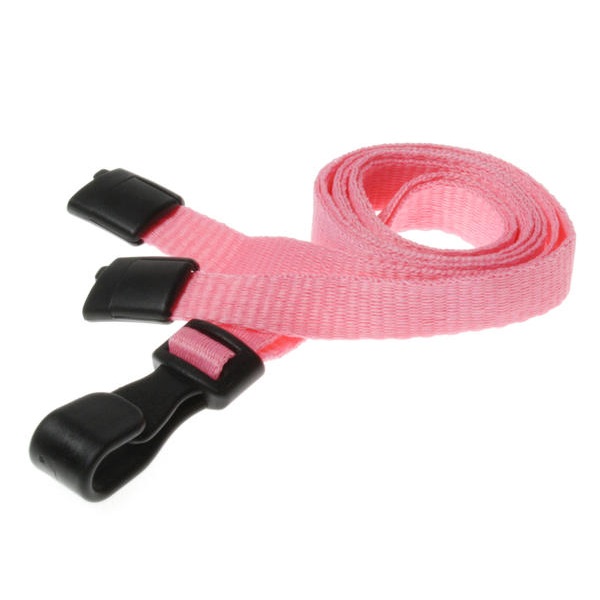 Bild von Pink lanyard / Keyhanger 10 mm with plastic J clip - 100% polyester. 60270549 (DE,SE,NO,FI,RO,PL)