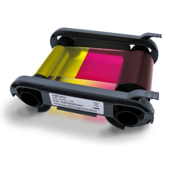 Bild von Evolis zenius 4-color ribbon/dye film (YMCKO). Evolis R5F002EAA (DE,SE,NO,FI,RO,PL)