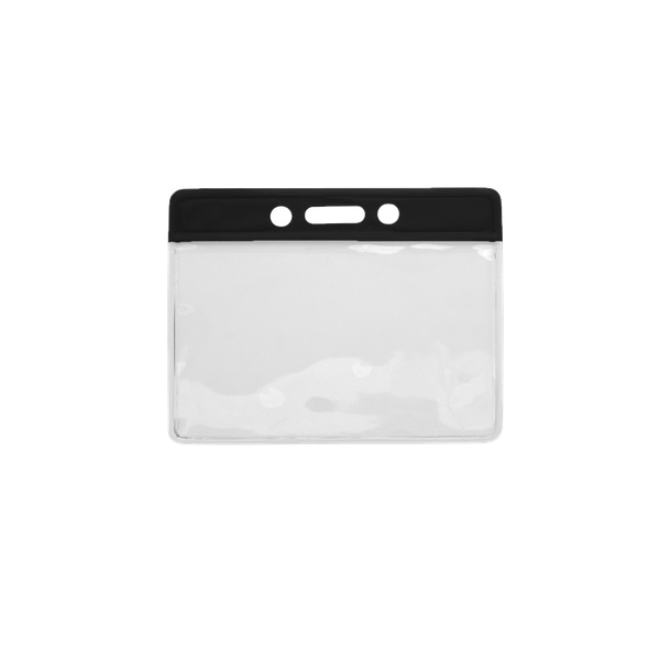 Bild von 86x54 mm Card holder / carrying case soft plastic. Black top / clear (horizontal / landscape). 60270311 (DE,SE,NO,FI,RO,PL)