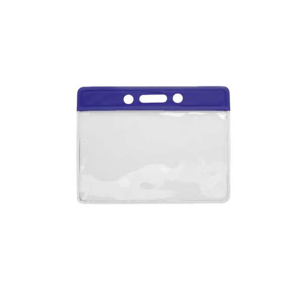 Bild von Card holder/carrying case soft plastic 86 x 54 mm. blue top/clear (horizontal/landscape). 60270318 (DE,SE,NO,FI,RO,PL)