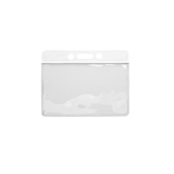 Bild von Card holder/carrying case soft plastic 86 x 54 mm. white top/clear (horizontal/landscape). 60270312 (DE,SE,NO,FI,RO,PL)