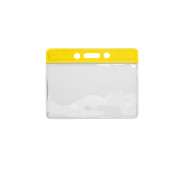 Bild von Card holder/carrying case soft plastic 86 x 54 mm. yellow top/clear (horizontal/landscape). 60270317 (DE,SE,NO,FI,RO,PL)