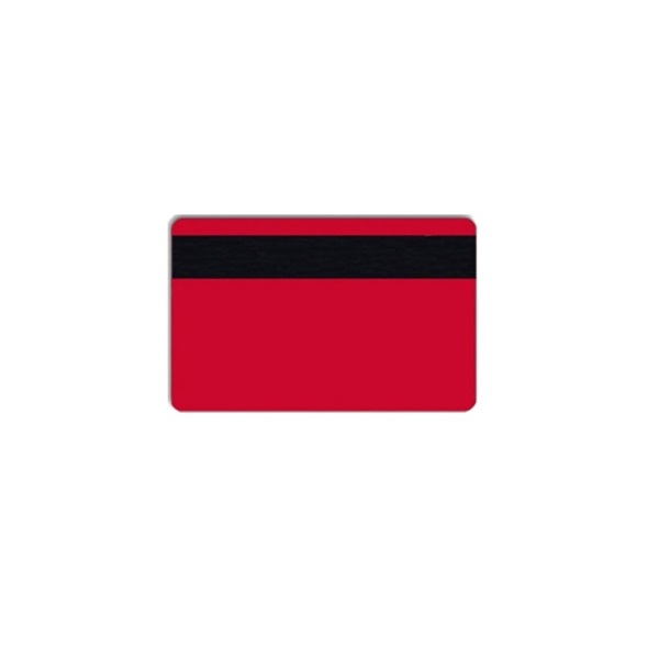 Bild von Blank red cards with LO-CO magnetic stripe- IS0-7811-2 (CR80). 70102069 (DE,SE,NO,FI,RO,PL)