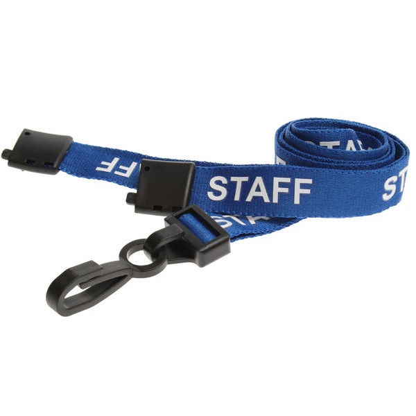 Bild von Staff blue lanyard / keyhanger 15 mm with plastic J clip. 60270588 (DE,SE,NO,FI,RO,PL)