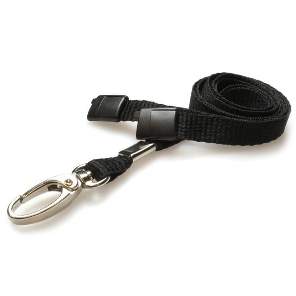 Bild von Black lanyard / keyhanger 10 mm with metal lobster clip. 60270561 (DE,SE,NO,FI,RO,PL)