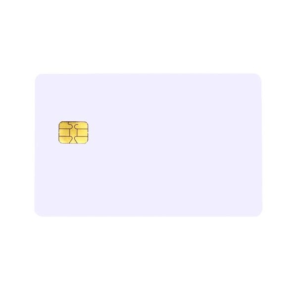 Bild von FM 4442 / SLE4442 Contact Chip Blank White Plastic Cards - CR80. 70102037 (DE,SE,NO,FI,RO,PL)