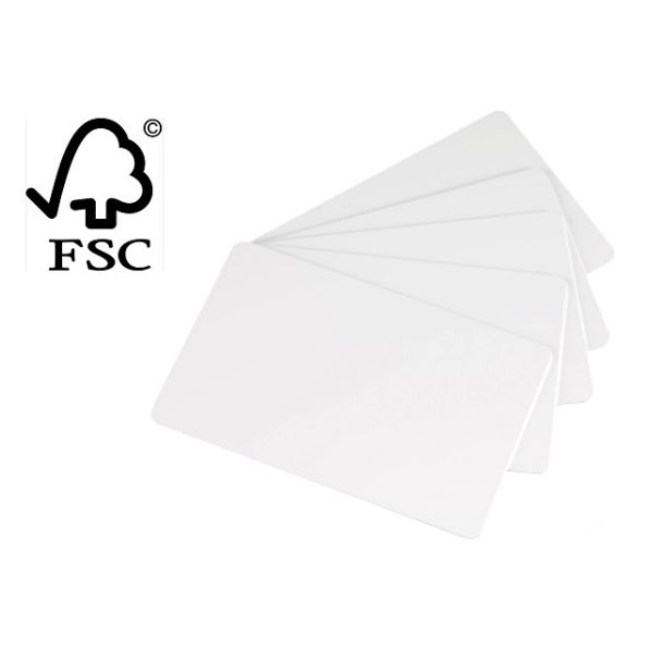 Bild von Paper cards blank white - CR80 - 0,76 mm / 760 micron / 30 mil. 70102118 (DE,SE,NO,FI,RO,PL)