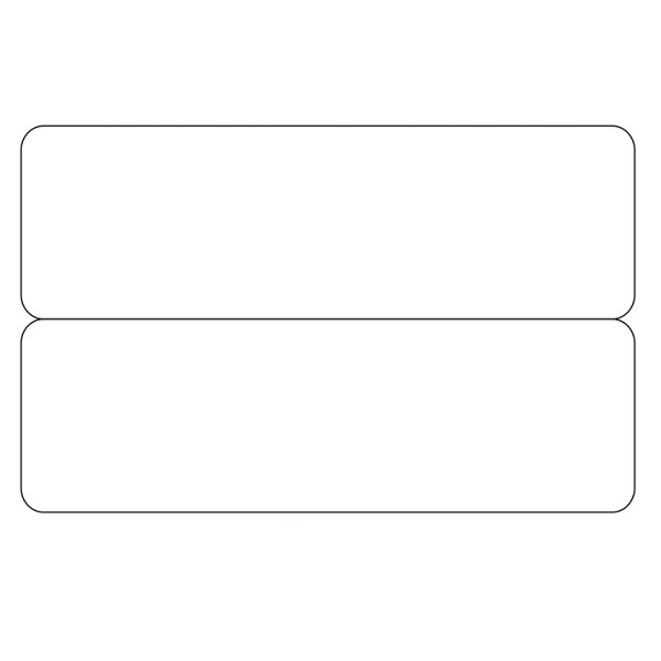 Bild von Blank white 2-up e.g. name tags / price tag cards - CR80. 70102045 (DE,SE,NO,FI,RO,PL)