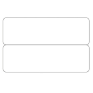 Bild von Blank white 2-up e.g. name tags / price tag cards - CR80. 70102045 (DE,SE,NO,FI,RO,PL)