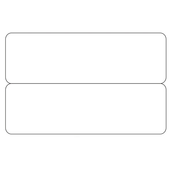 Bild von Blank white 2-up e.g. name tags / price tag cards - CR80. 70102045 (DE,SE,NO,FI,RO,PL)