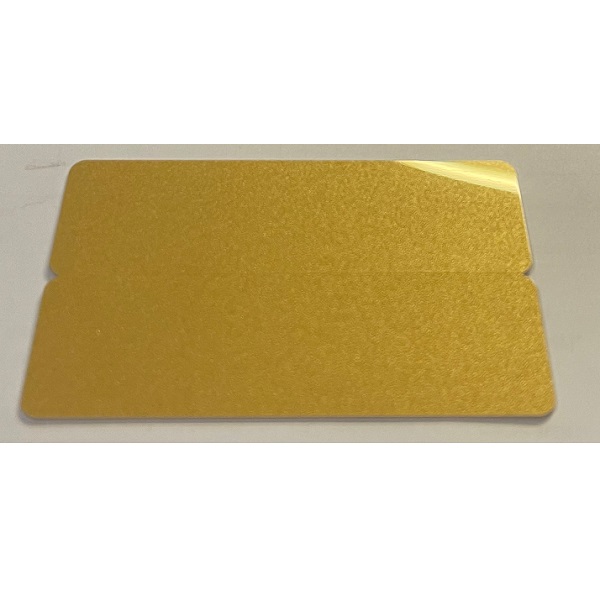 Bild von Blank gold 2-up e.g. name tags / price tag cards - CR80. 70102097 (DE,SE,NO,FI,RO,PL)