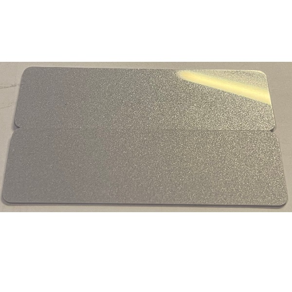 Bild von Blank silver 2-up e.g. name tags / price tag cards - CR80. 70102098 (DE,SE,NO,FI,RO,PL)