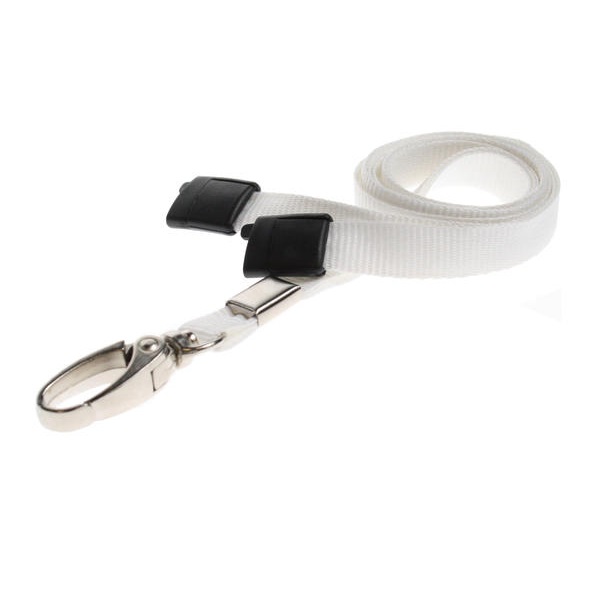 Bild von White lanyard / keyhanger 10 mm with metal lobster clip. 60270562 (DE,SE,NO,FI,RO,PL)