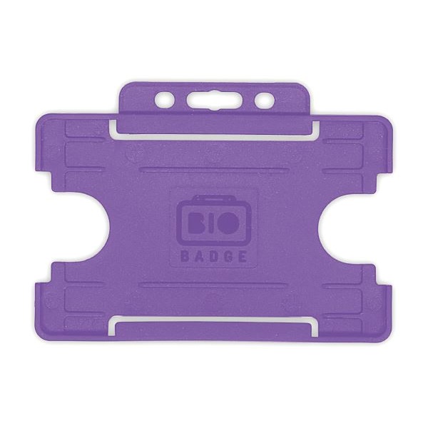 Bild von Bio badge Cardholder/carrying face open plastic purple (horizontal/landscape). 60270454 (DE,SE,NO,FI,RO,PL)