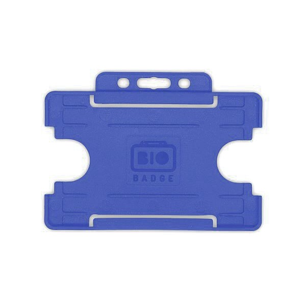 Bild von Bio badge Cardholder/carrying face open plastic blue (horizontal/landscape). 60270458 (DE,SE,NO,FI,RO,PL)