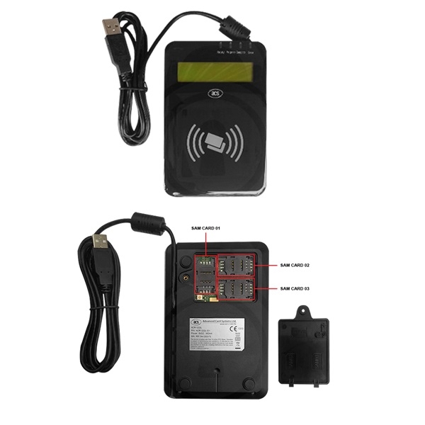 Bild von ACR1222L ACS ACR Contactless Reader With LCD USB. ACR1222L-D1 (DE,SE,NO,FI,RO,PL)