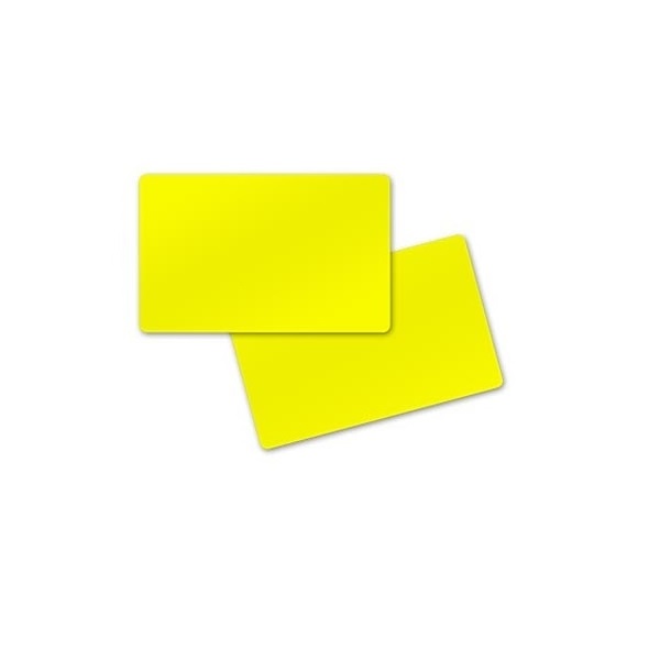 Bild von Blank yellow cards - CR80 (WHITE CORE). 70102090vud (DE,SE,NO,FI,RO,PL)