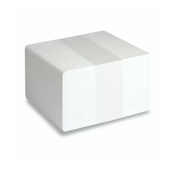Bild von Blank white ELITE(100% flush smooth surface) contactless MIFARE Classic® 1K EV1/S50 cards - CR80 0.76 mm/760 micron, 85.60 × 53.98 mm. HF. 70102084 (DE,SE,NO,FI,RO,PL)