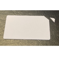 Bild von Blank white card with corner breakaway  - CR80. 70102055 (DE,SE,NO,FI,RO,PL)