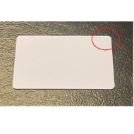 Bild von Blank white card with corner breakaway  - CR80. 70102055 (DE,SE,NO,FI,RO,PL)