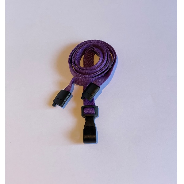 Bild von Purple lanyard / Keyhanger 10 mm with plastic J clip - polyester. 60270544_1 (DE,SE,NO,FI,RO,PL)