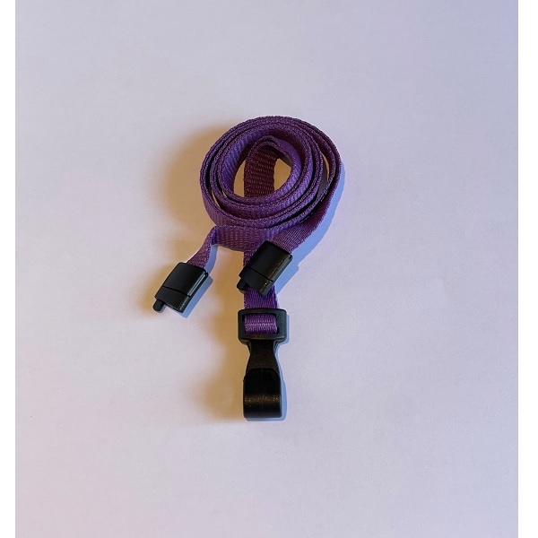 Bild von Purple lanyard / Keyhanger 10 mm with plastic J clip - polyester. 60270544_1 (DE,SE,NO,FI,RO,PL)