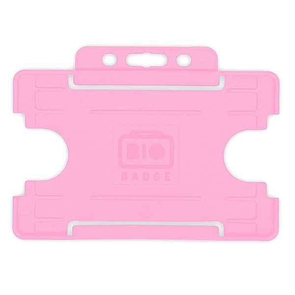 Bild von Bio badge Cardholder/carrying face open plastic pink (horizontal/landscape). 60270459 (DE,SE,NO,FI,RO,PL)