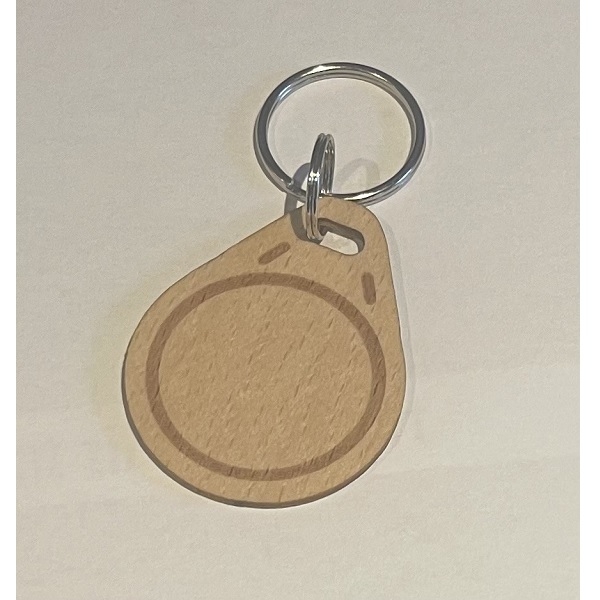 Bild von Wood Key fob 13.56 MHZ S50 1K. Keyfob. 70102906 (DE,SE,NO,FI,RO,PL)