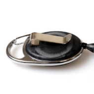 Bild von Black carabiner ID badge reel with belt clip and strap. 60270149 (DE,SE,NO,FI,RO,PL)