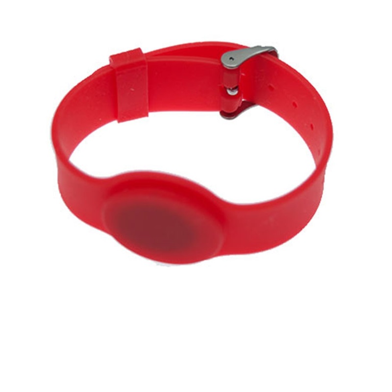 Bild von Red wristband 13.56 1KB Adjustable strap. 70105015 (DE,SE,NO,FI,RO,PL)