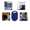 Bild von Blue RFID rewriteable multi Key fob 4 x 125 KHZ T5577 EM ID and magic writeable IC 13.56 Mhz. Keyfob tag. 70102978 (DE,SE,NO,FI,RO,PL)