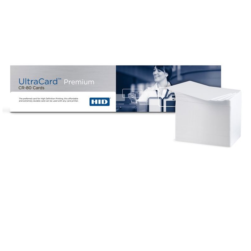 Bild von White HID™ UltraCard Premium CR-80 Composite 30 mil plastic cards 082136. FARGO082136 (DE,SE,NO,FI,RO,PL)