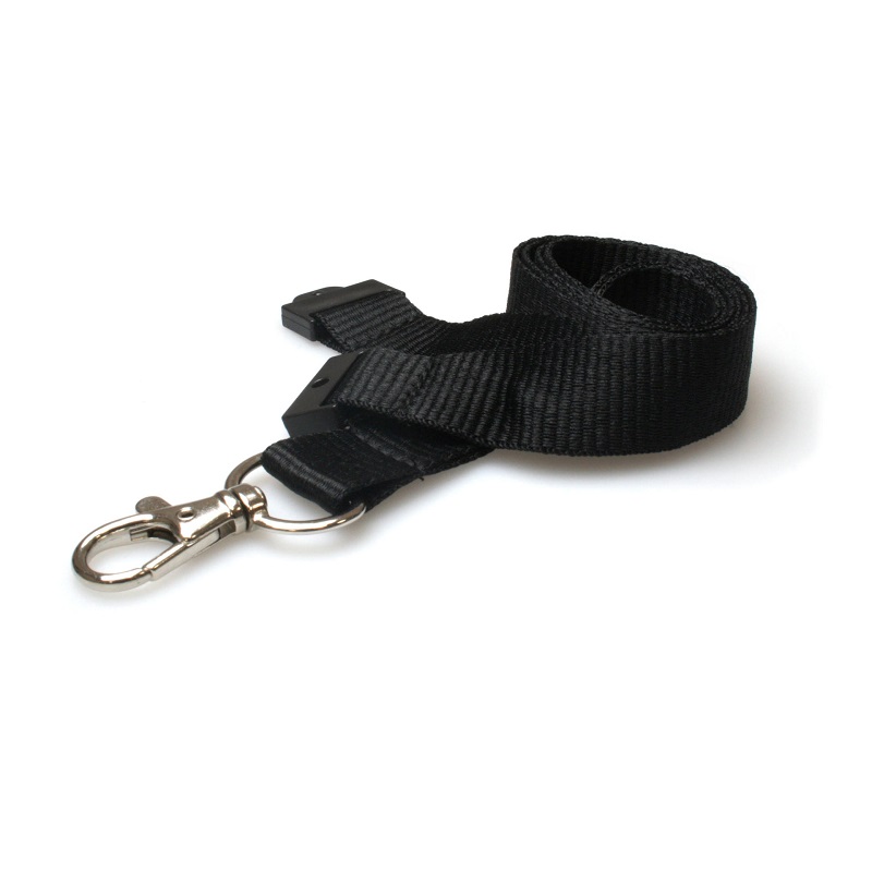 Bild von Black lanyard / keyhanger 20 mm with metal trigger clip. 60270741 (DE,SE,NO,FI,RO,PL)