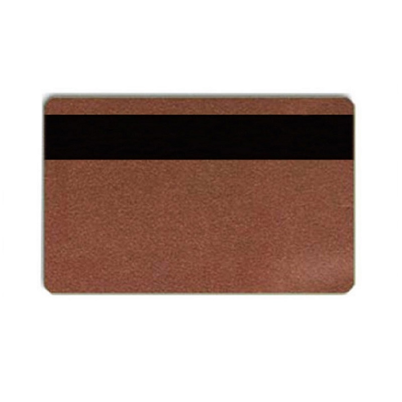 Picture of Blank bronze cards with HI-CO magnetic stripe- IS0-7811-6 (CR80). 70102231