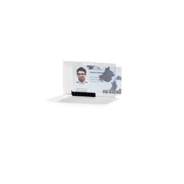 Bild von Durable Identity ID Badge/Badge Holder PUSHBOX MONO (Transparent). Enclosed card holder / carrying case rigid plastic. 60270298 (DE,SE,NO,FI,RO,PL)