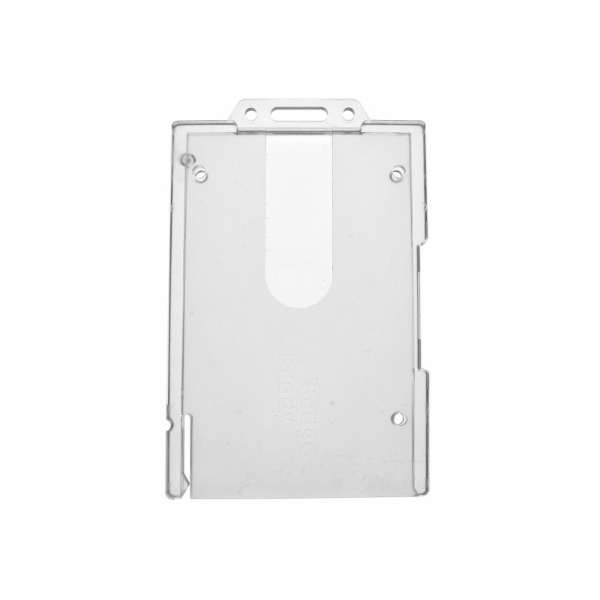 Bild von Enclosed ID Badge Lockable card holder / carrying case rigid plastic (vertical / portrait) for 2 cards. 60270287 (DE,SE,NO,FI,RO,PL)