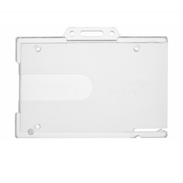 Bild von Enclosed ID Badge Lockable card holder / carrying case rigid plastic (horizontal / landscape) for 2 cards. 60270286 (DE,SE,NO,FI,RO,PL)