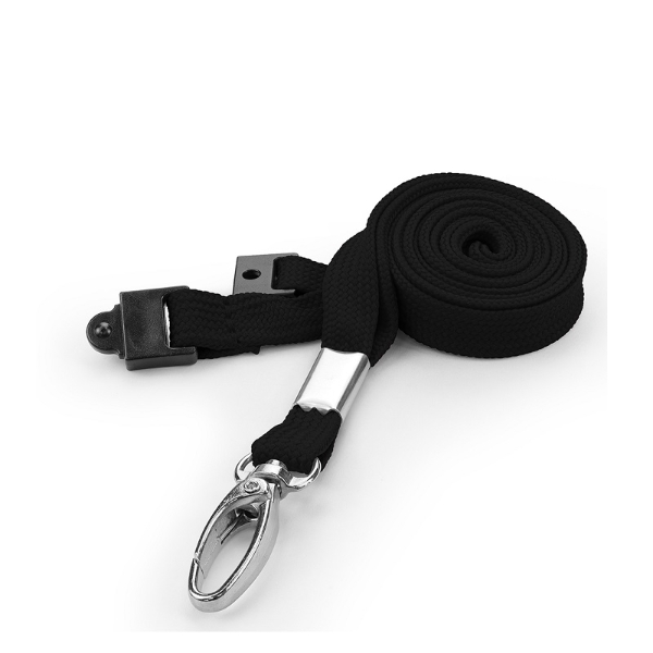 Bild von Black tube lanyard / keyhanger 10 mm with metal lobster clip. 60270651 (DE,SE,NO,FI,RO,PL)